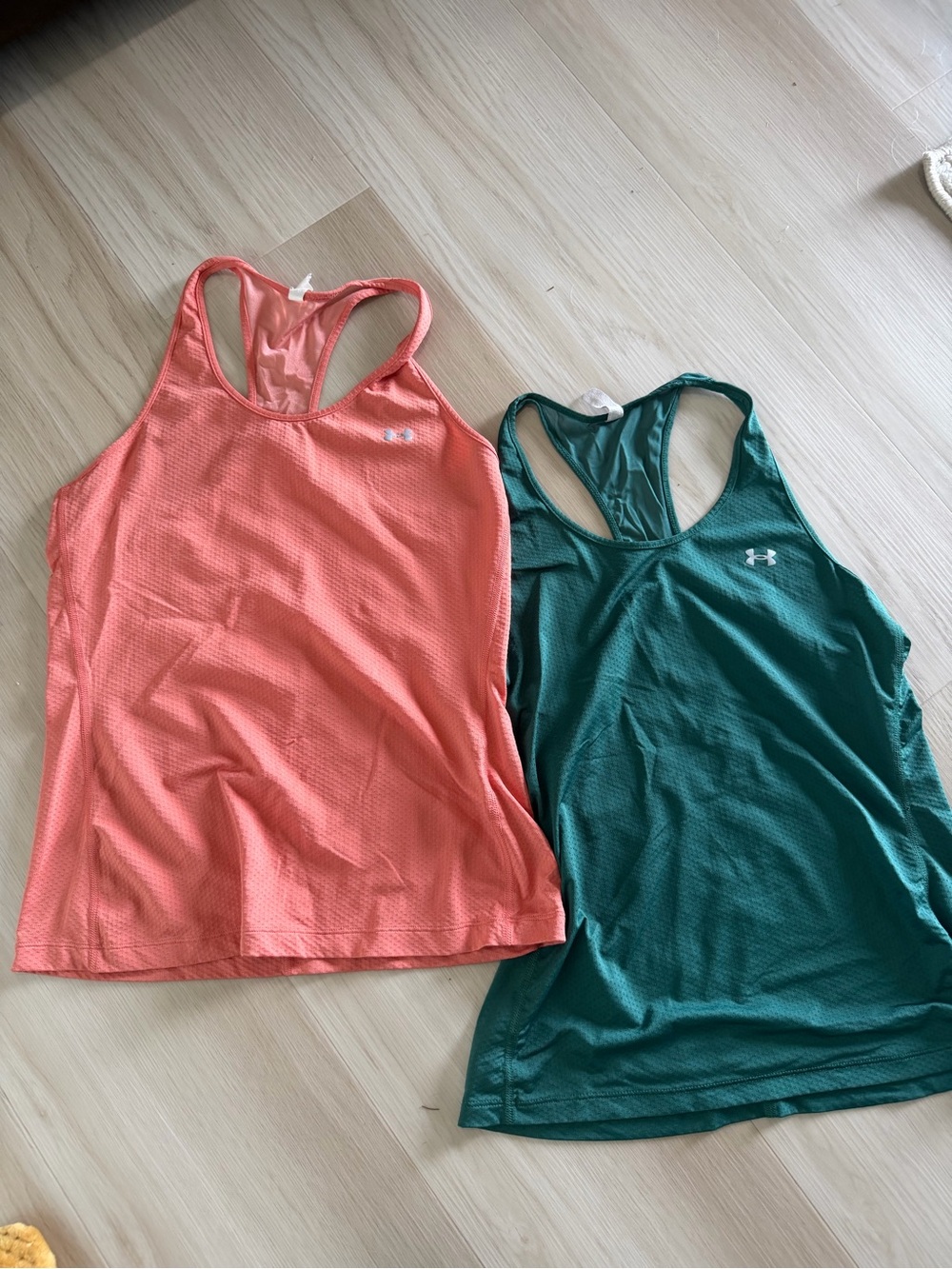 Under Armour Women's Racerback Performance Tank - Coral & Teal